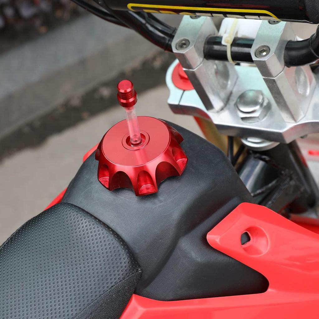GREHUA Dirt Bike Gas Cap Cover With Vent Tube Compatible With 50Cc 70Cc 90Cc 110Cc 125Cc SSR110 SSR125 Taotao DB10 DB14 SDG107 XPro YZ80 Kayo Pit