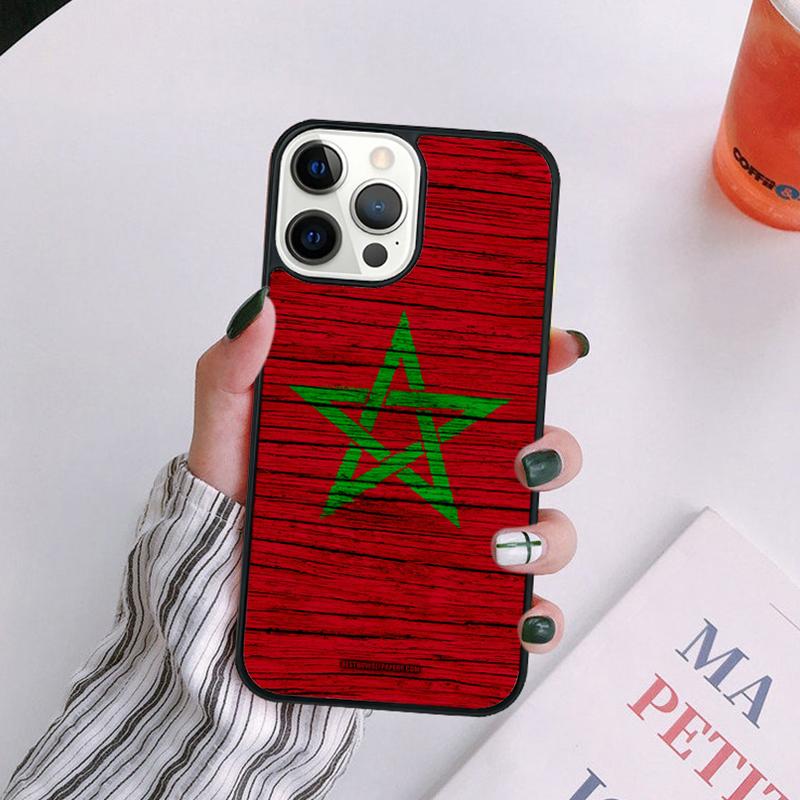 Morocco Flag Phone Case For iPhone 17 Air 14 13 12 16Pro Max 15  Plus Cover Shell Max coque