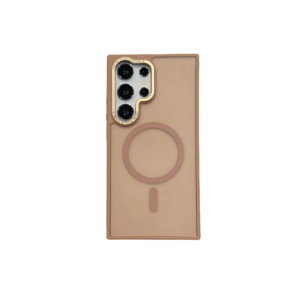Metal Magnetic Charging Phone Case With Lens Film Protector Phone case for Samsung S25 S24 ultra