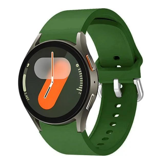 Oryginalny Silikonowy Pasek Do Samsung Galaxy Watch 7/6/5/4 44mm 40mm 5 Pro Sportowa Bransoleta Galaxy Watch 6 4 Classic 47mm 43mm Pasek