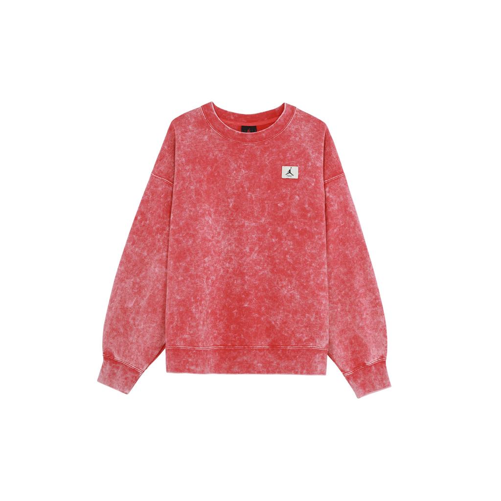 Jordan Flight Classic Jumpman Logo Crew Neck Sweatshirt Women Tops Red DQ4602-605