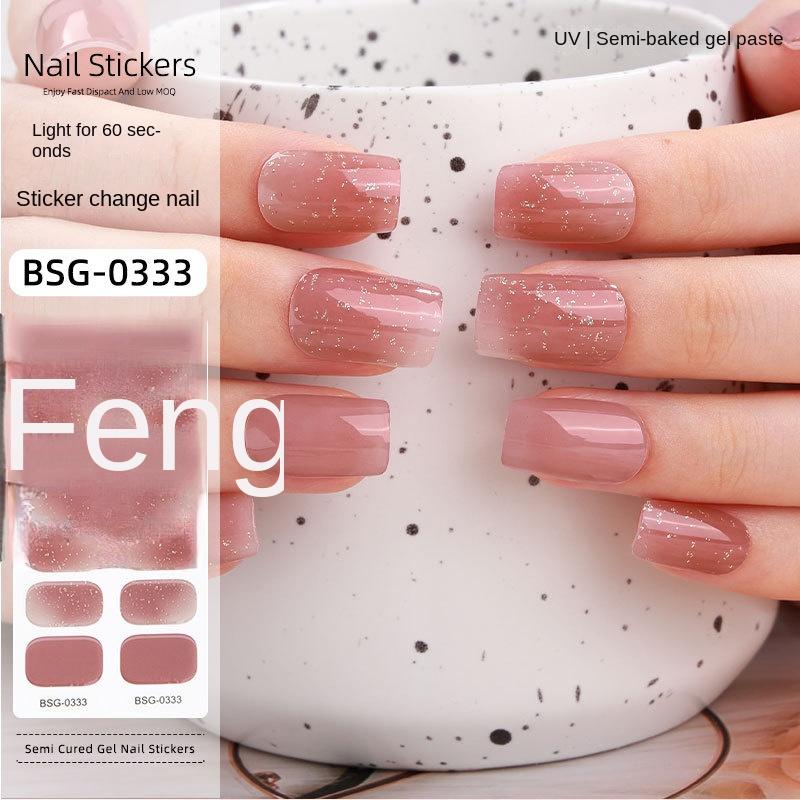

Гелевые наклейки для маникюра 3D луковая пудра полузастывшие наклейки для ногтей BSG-0333