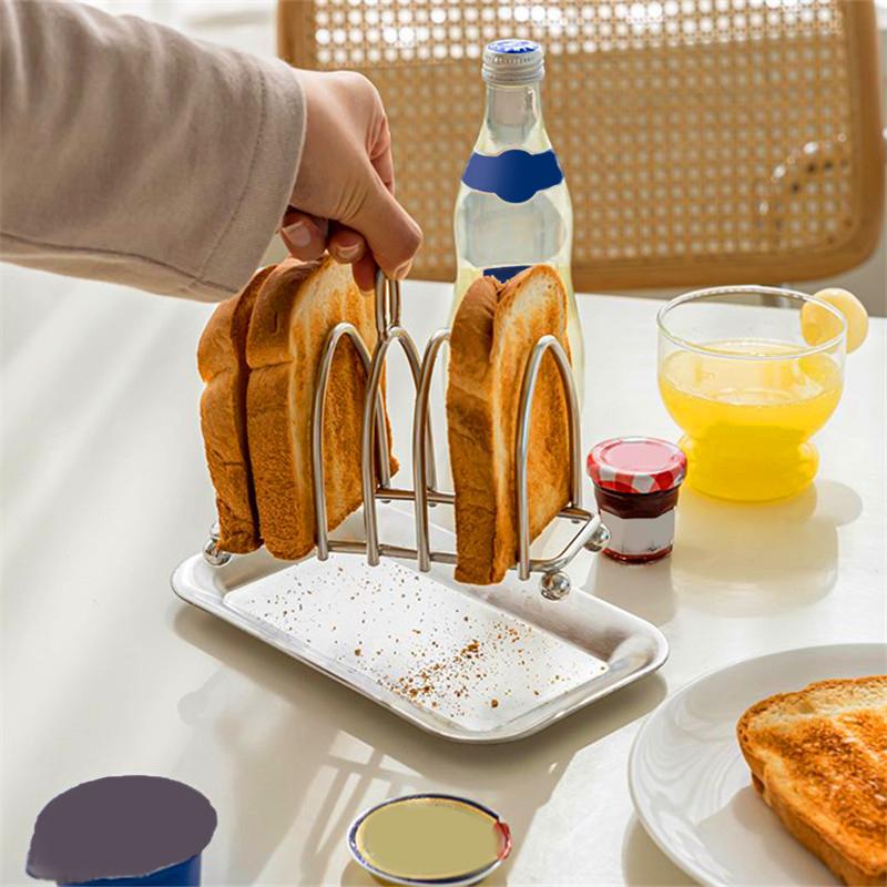 1 szt. Stal nierdzewna Stojak na tosty i chleb Restauracja Domowy Uchwyt na chleb Narzędzie do ekspozycji żywności Akcesoria kuchenne restauracyjne