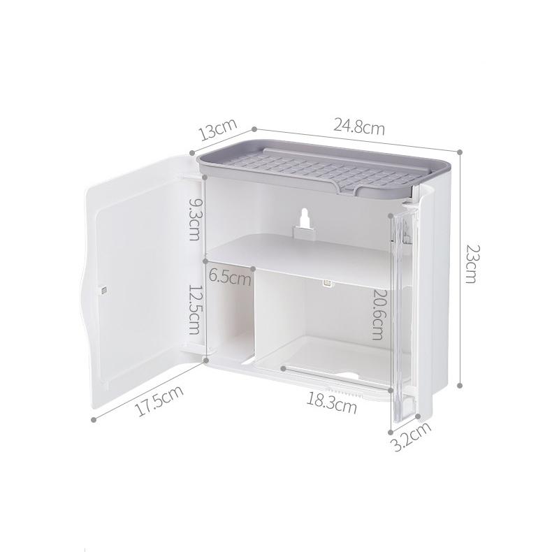 Cutie de țesut igienic Hârtie igienică Role de hârtie desenabile Hârtie igienică Agățat pe perete de uz casnic Suport de depozitare rezistent la apă, neperforat