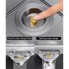 Kitchen Sink Drain Plug Stainless Steels Drain Strainer Bounce Cores Sink Plug Anticlogging Push Type Sink Stoppers