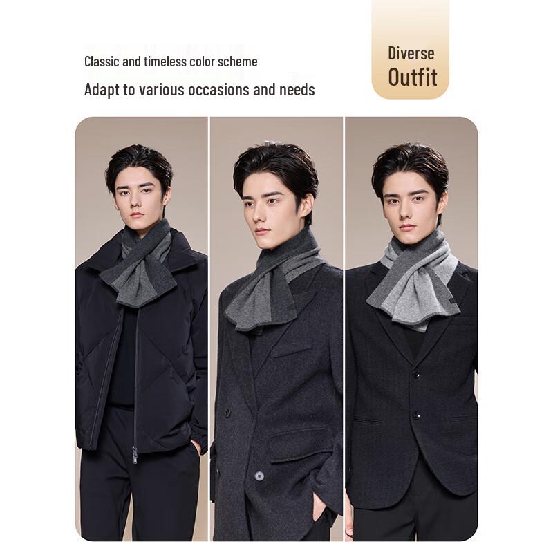 JIUMU Men's Pure Cashmere Scarf WR163