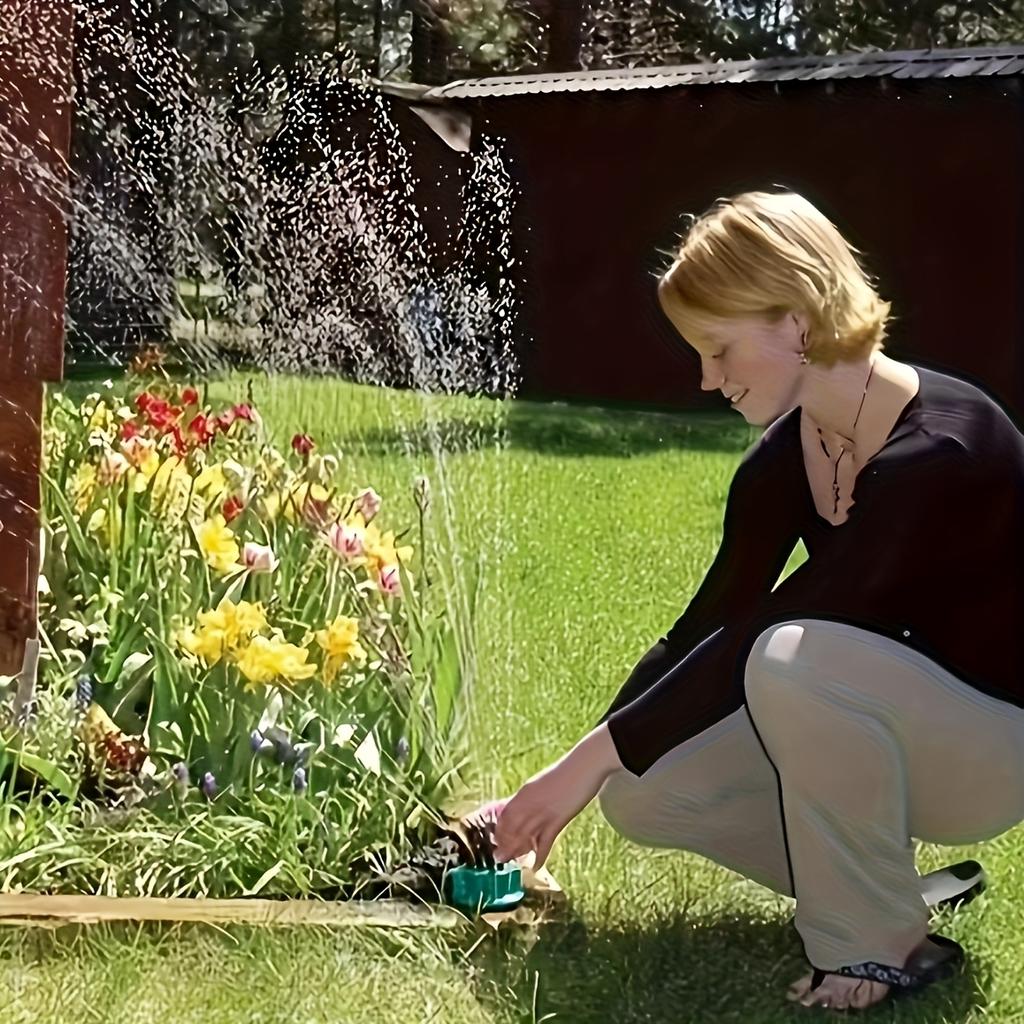 1Pc 12 Nozzles 360-Degree Automatic Garden Sprinkler For Lawn Watering Rotating Nozzle Rotating Sprinkler System