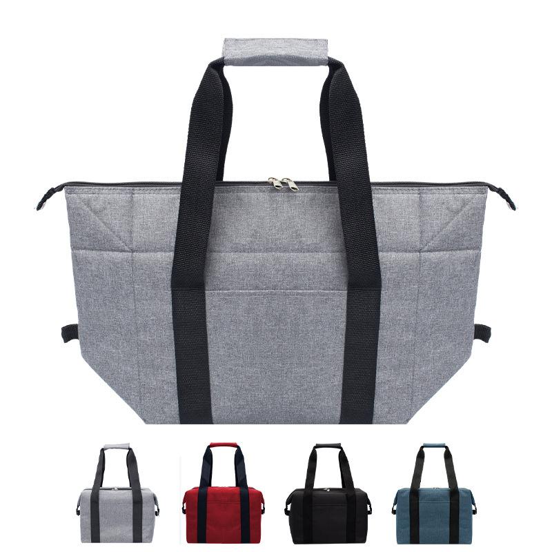 Large Capacity Insulated Grocery Picnic Cooler Bags Reusable Folding Fresh-Keeping Bag For Travel, Lunch, Camping, Food