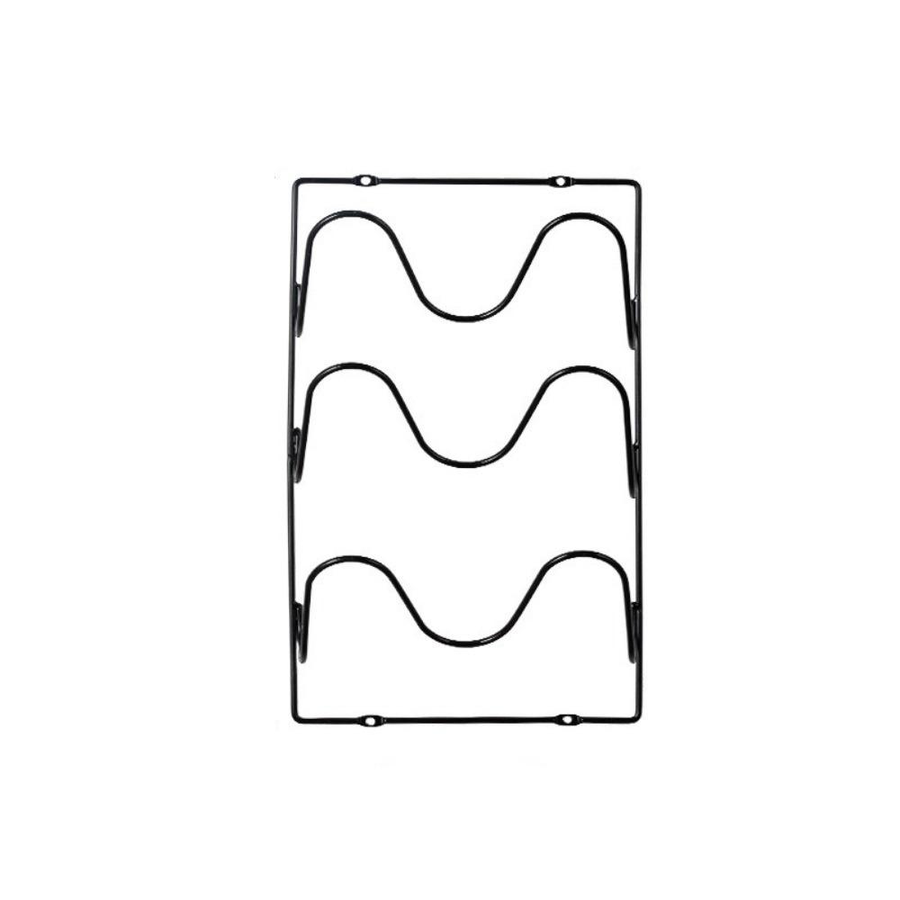 Multi-Layer Pot Lid Storage Rack Wall Hanging Iron Pan Cover Storage Holder Space Saving Rustproof Cutting Board Storage Shelf