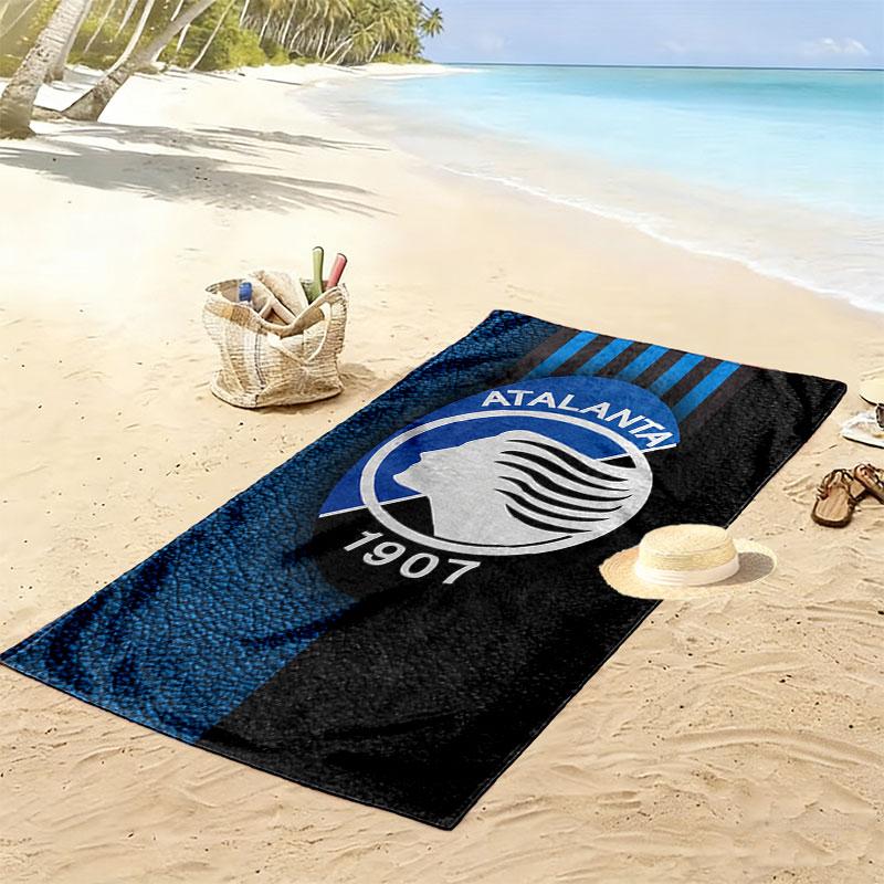 Atalanta BC Logo Print Beach Towel, Large Soft Quick Dry Towel for Beach Camping Swimming