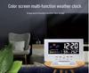Weather Clock 8082T: Color Screen Display, Voice-Controlled Temperature & Humidity Alarm Clock
