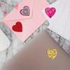 500PCS Heart Stickers For Kids Versatile Love Heart Stickers Label Stickers Decal Colorful Heart Roll Labels Decorative Label