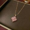 Women's European & American Style Windmill Pendant Necklace Set - Titanium Steel Floral Design