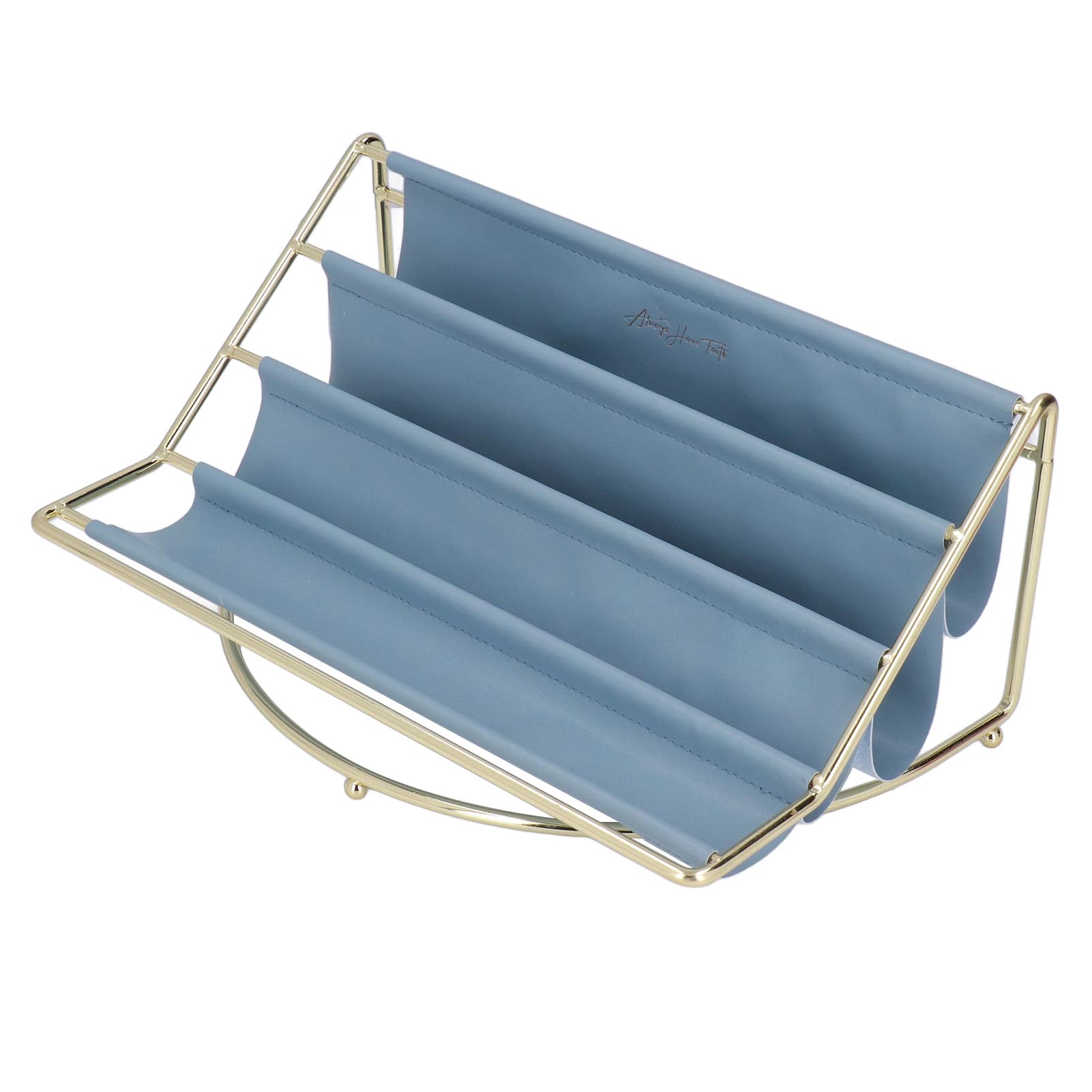 Desk Shelf Organizer Multi Layer Exquisite Premium Metal Leather Durable Stable Wide Application Desktop Organizer Type 1