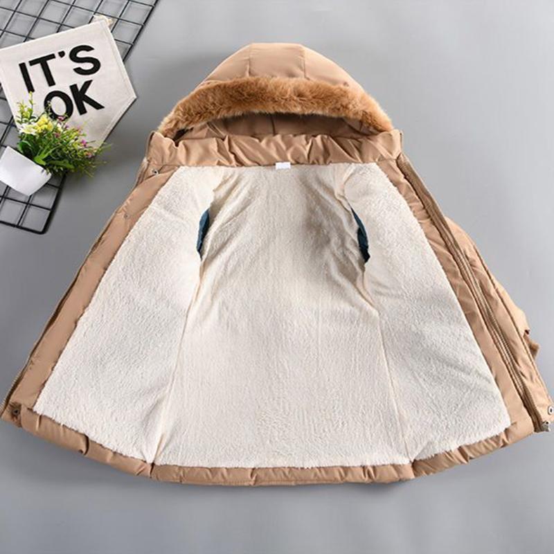 Giacca Bambina Autunno Inverno Tieni Caldo con Cappuccio Antivento Capospalla Compleanno Natale Cappotto Bambina 4-10 Anni Abbigliamento Bambini