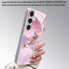 2D Crown Letter Pattern Phone Case for Samsung S26 S25 S24 S23 S22 S21 S20 A56 A36 A16 - Electroplated Glass Protective Cover
