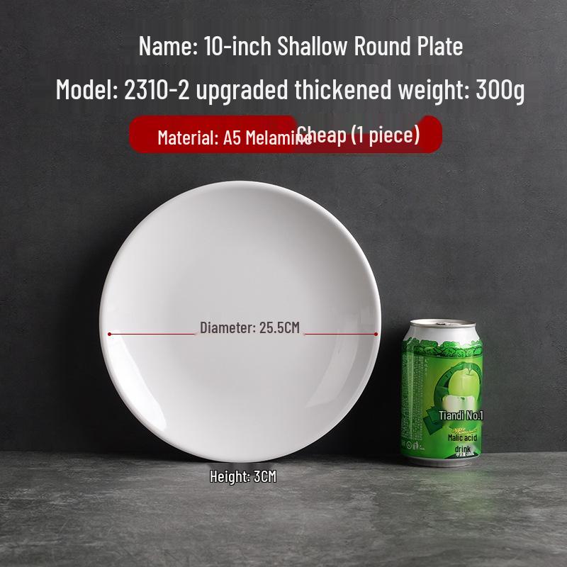 Runde Essteller im Melamin-Porzellan-Stil mit Seidenblumen-Design für Restaurants und Hotels