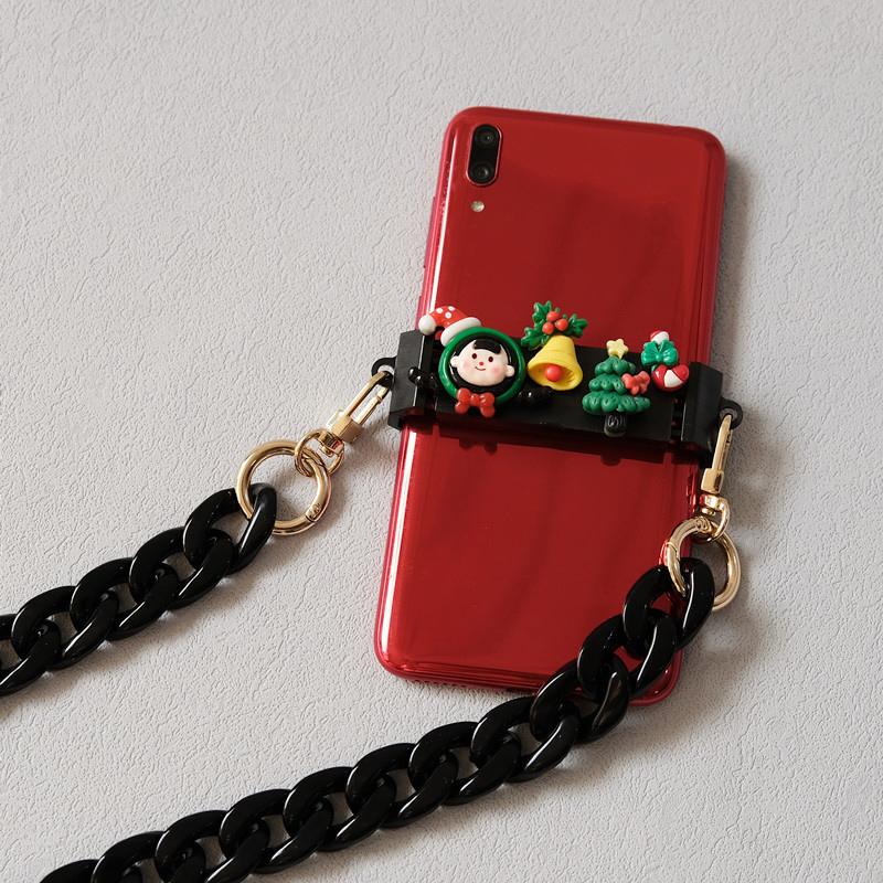 Neue Cartoon Universal Nette Candy Weihnachten Lanyard Zurück Clip Für Hängende Halsband Crossbody Schnur Telefon Fall Zurück Halterung Clip