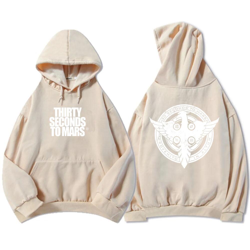 Thirty Seconds To Mars Hoodies Long Sleeve Fashion Hooded Sweatshirts Casual Rock Unisex Streetwear Mens