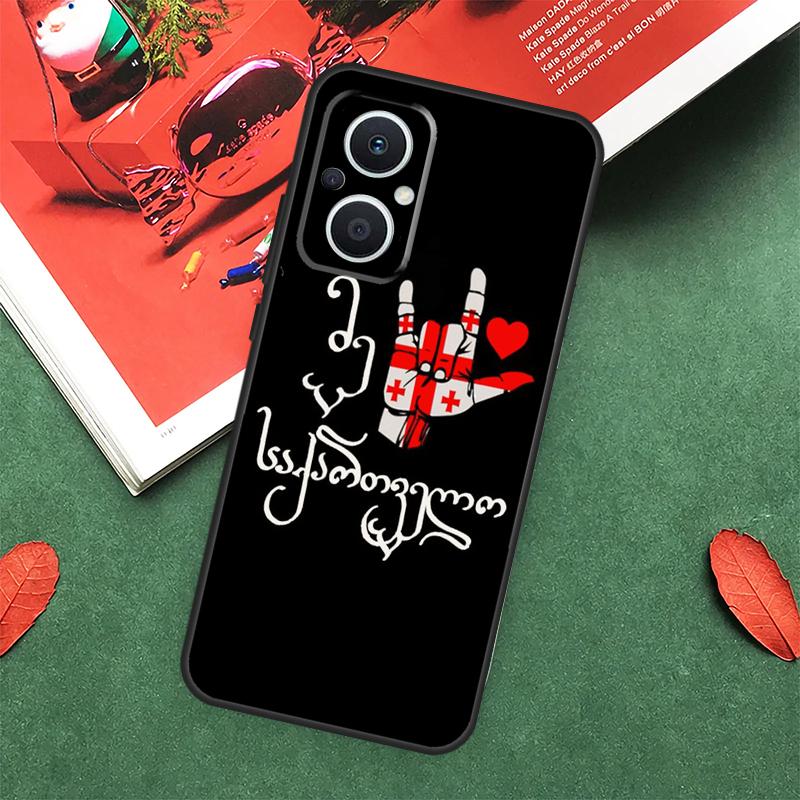 Georgia Flag Case For OPPO Reno 10 11 12 13 14 Pro 11F 12F 13F 14F 7 8 Lite OPPO Find X9 X8 X5 Pro Cover