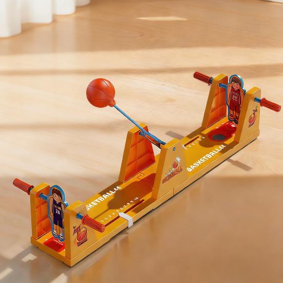 2 Players Volley Shot Toy Hand-eye Coordination Reaction Focus Training Football Basketball Shot Board Game Kids Interactive Desk Toy