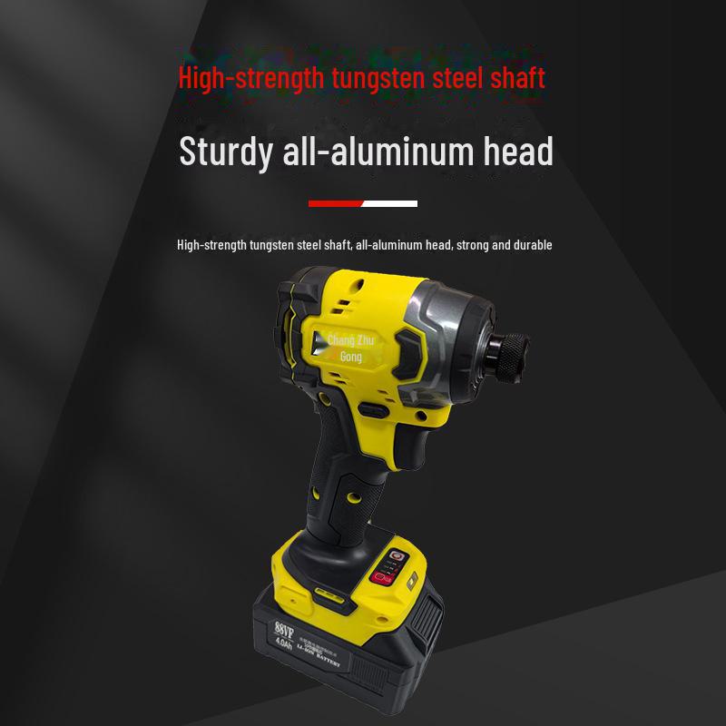High-Torque Brushless Impact Screwdriver - 260 Nm Multipurpose Handheld Electric Tool with Lithium Battery