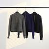 Women's Half-Zip Hooded Fleece Sweatshirt - Autumn/Winter Style (In Stock)