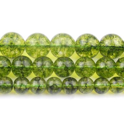 Green Peridot Stone Beads Round Loose Spacer Beads For Jewelry Making Natural Stone Beads 6/8/10mm