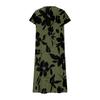 Summer Dress Women's Long Boho Beach Dress Elegant Maxi Dress V-Neck Short Sleeve Summer Tunic Dress Light Airy