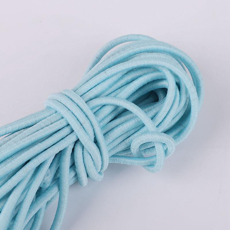 Durable Round Elastic Cord: High-Elasticity Purple and Blue Rubber Bands for DIY Projects