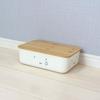 Okato Miffy Bamboo Storage Case with Lid S Can be stacked and stored Width 26 x Height 8.3 x Depth 17.5cm