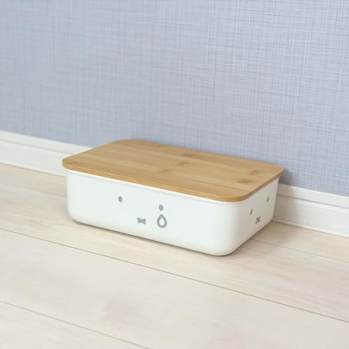 Okato Miffy Bamboo Storage Case with Lid S Can be stacked and stored Width 26 x Height 8.3 x Depth 17.5cm