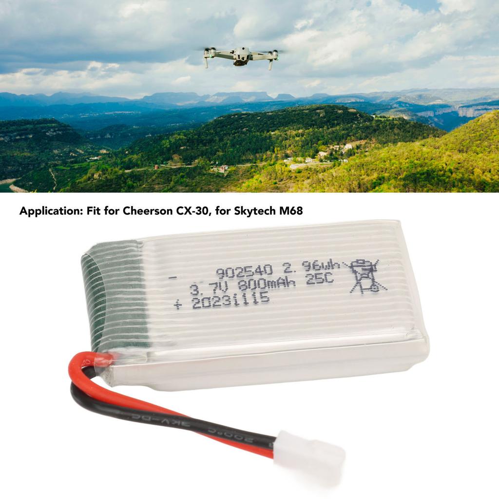 Baterie Dronă Quadcopter RC 3.7V 800mAh Baterie Reîncărcabilă Litiu Cu Mufă XH2.54 pentru Cheerson CX?30
