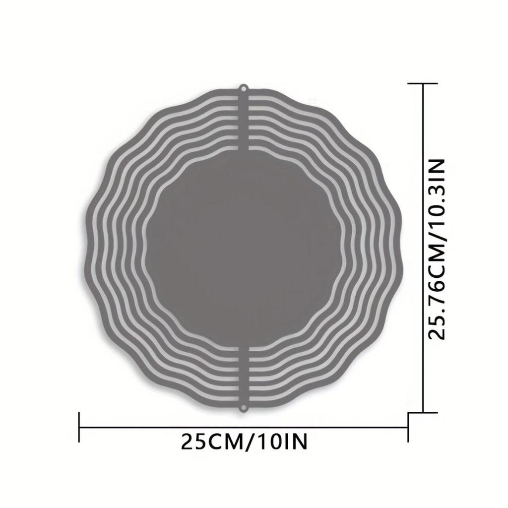 10 Inch Metal Wind Spinner Lotus Mandala Design 360 Degree Rotating for Garden Patio Balcony Decor Outdoor Indoor Hanging Art