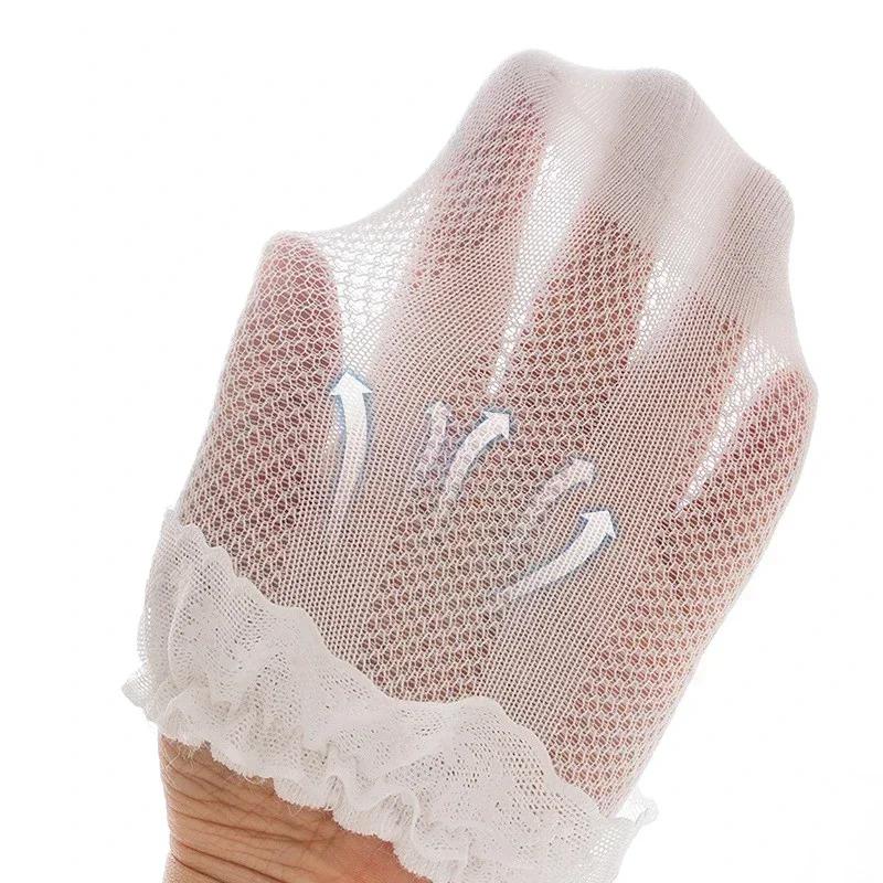 Korean Baby Ruffle Socks Solid Color Cotton Breathable Mesh Socks for Baby Girls Newborn Infant Toddler Kids Socks 0-8years Old