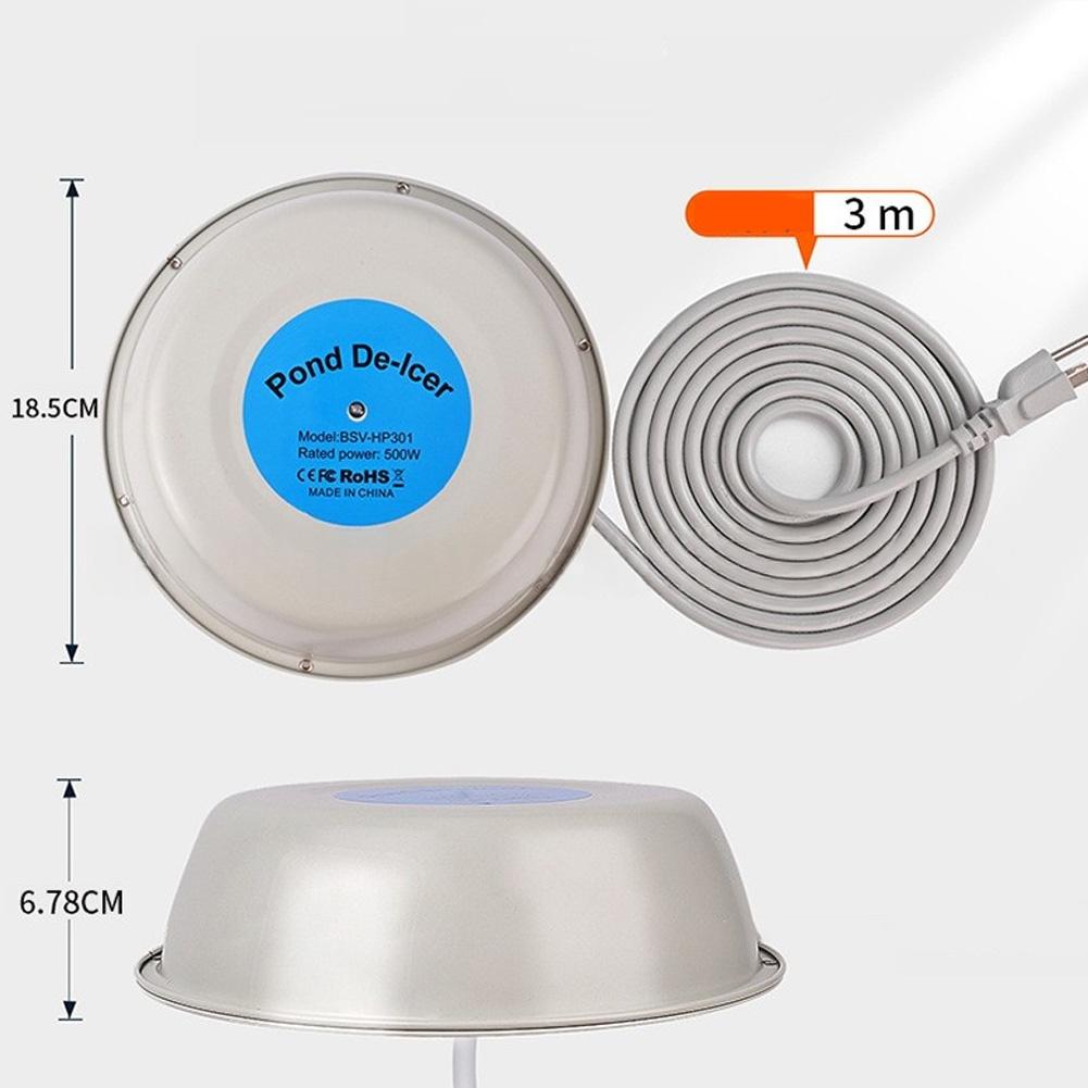 Winter Pond Protection 500W Pond Heater Thermostat Control Floating Pond Heater Temperature Control Product As Picture