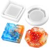 Silicone Mold Ashtray Resin Mold Heart Square Mold For DIY Resin UV Crystal Epoxy Crafts Crystal Ashtray Home Decoration