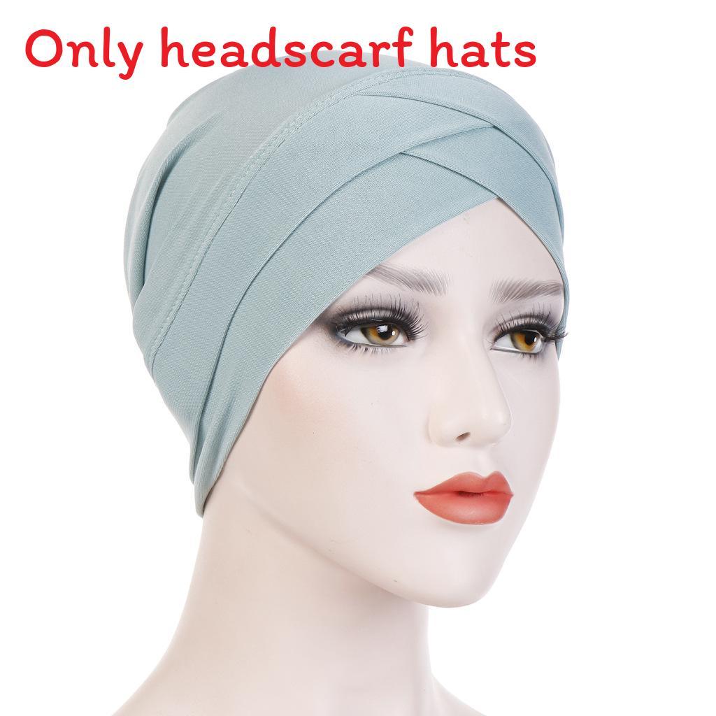 Knitted Turban Cap With Cross Front Style For Women Summer Winter Fashion