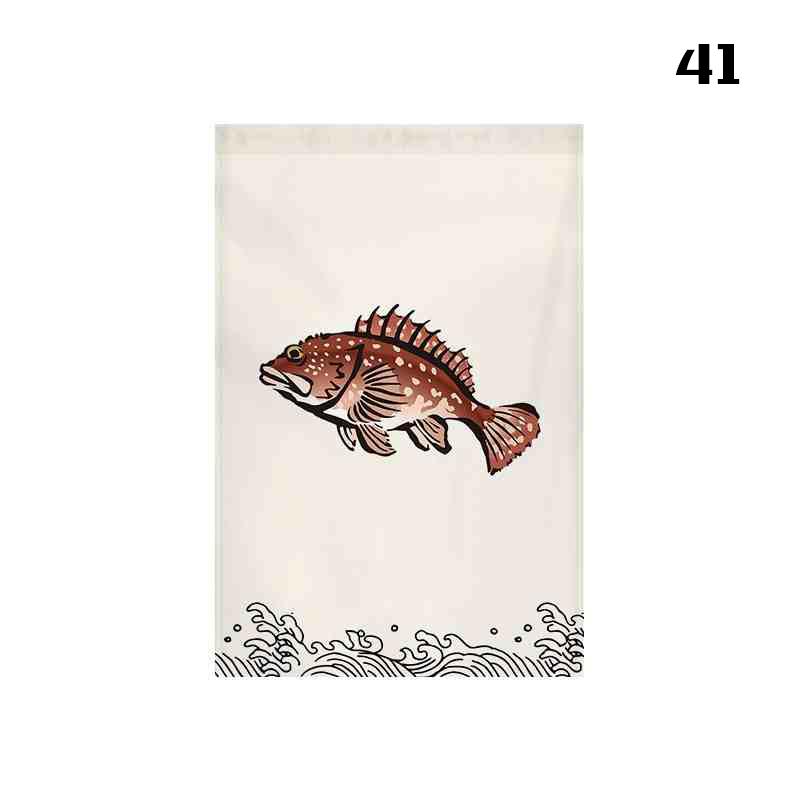 Japanese Style Doorway Short Curtain Kitchen Partition Noren Izakaya Sashimi Bistro Restaurant Sushi Shop Decor Adversing Sign
