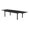Wilsa Garden Modulo T 8/12 Full Glass Black Garden Table