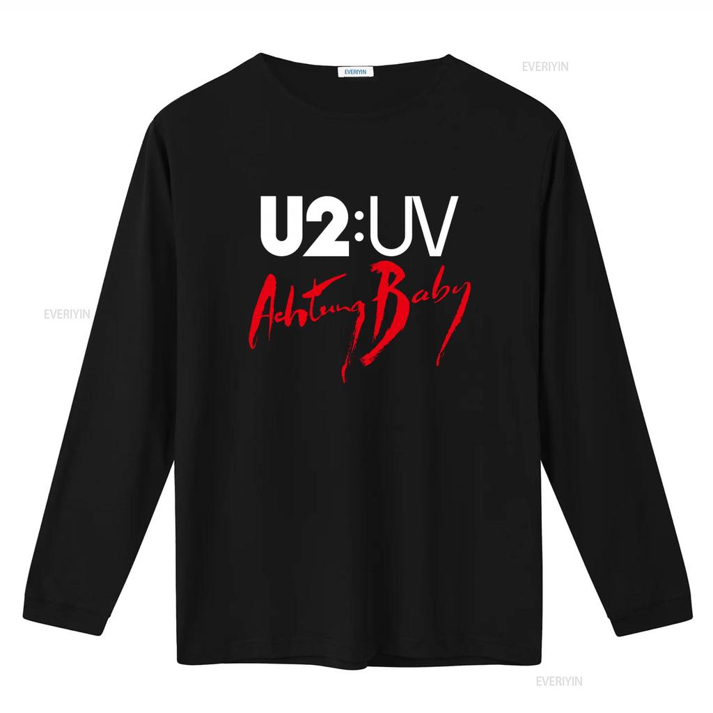 U2 Achtung Baby Tour 2024 T Shirt Band Live At Sphere Classic Rock Concert Fan vintage Washed Stylish Unisex fashion Breathable