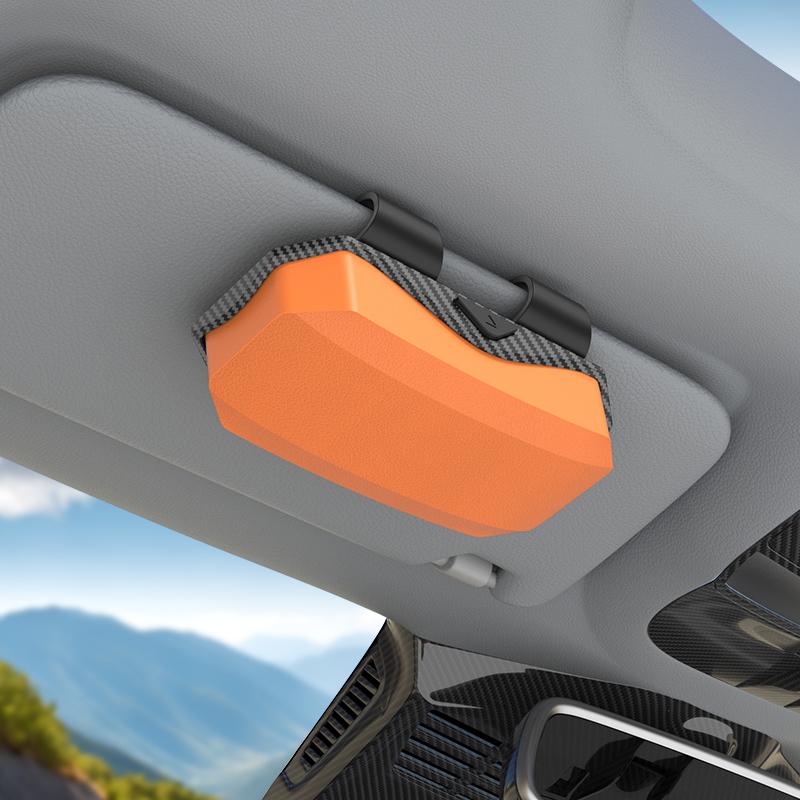 Autobrillenetui Fahrzeug Sonnenbrillen Aufbewahrungsbox Clip Sonnenblende Sonnenschutz Zubehör Innen kratzfestes Material innen