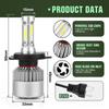 H4 H7 H11 Led Bulb COB Car LED Headlight Bulbs Hi-Lo Beam 6000K Car Headlamp 12V LED Light Car Lights Car Accessories Head Lamp Bulbs 7