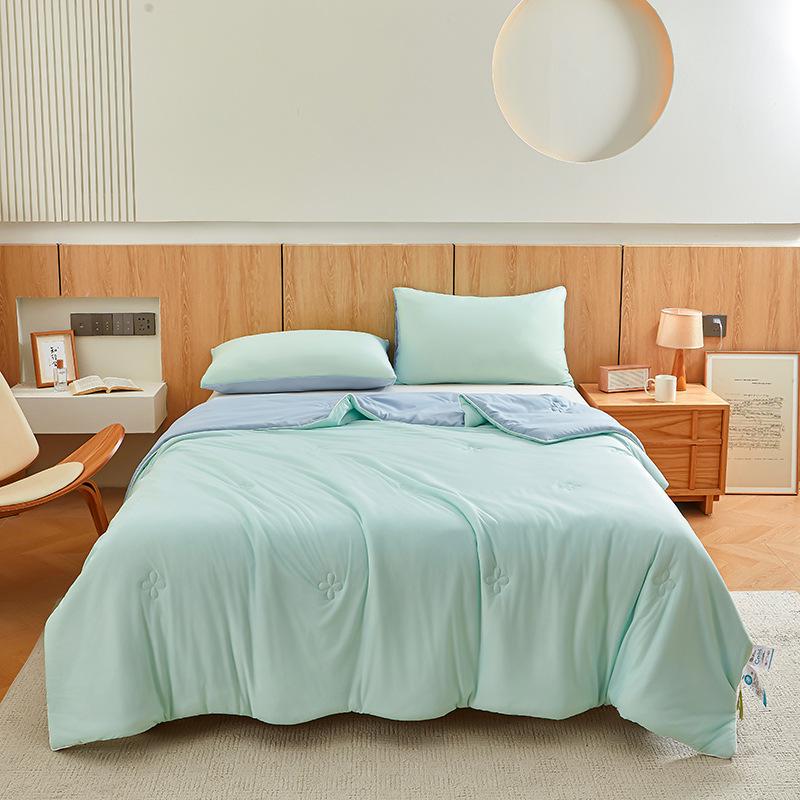 Class A Mica Silk Cooling Quilt with Spandex Cotton, Double-Sided, Washable for Summer Use
