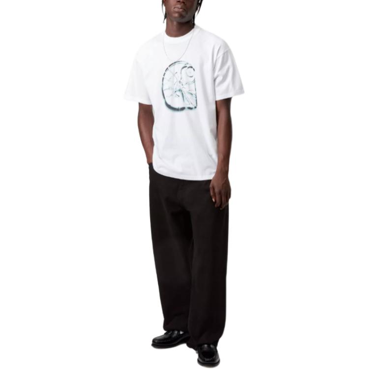 Carhartt WIP FW25 S/S Shattered Logo Pattern Loose Fit Comfortable T-Shirt Men T-Shirts I036016-02-XX