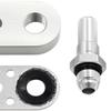 Cooler Line Adapter Plate with Durable Aluminum Alloy Construction 6AN Fittings Oil Seal for Transmission and Auto Use