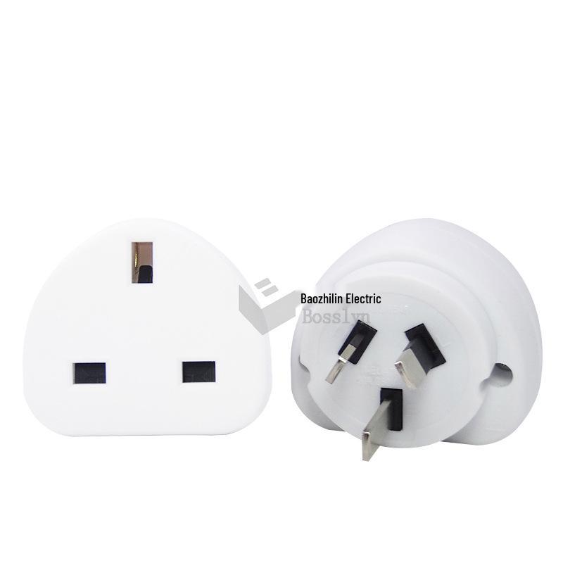 AUS to UK Adapter Plug: Australian to British Standard Converter White