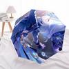 Blue, Fantasy Automatic Opening and Closing, 8 Rib Structure Portable Umbrella, Suitable for Men and Women In All Seasons  Perfect Gift for