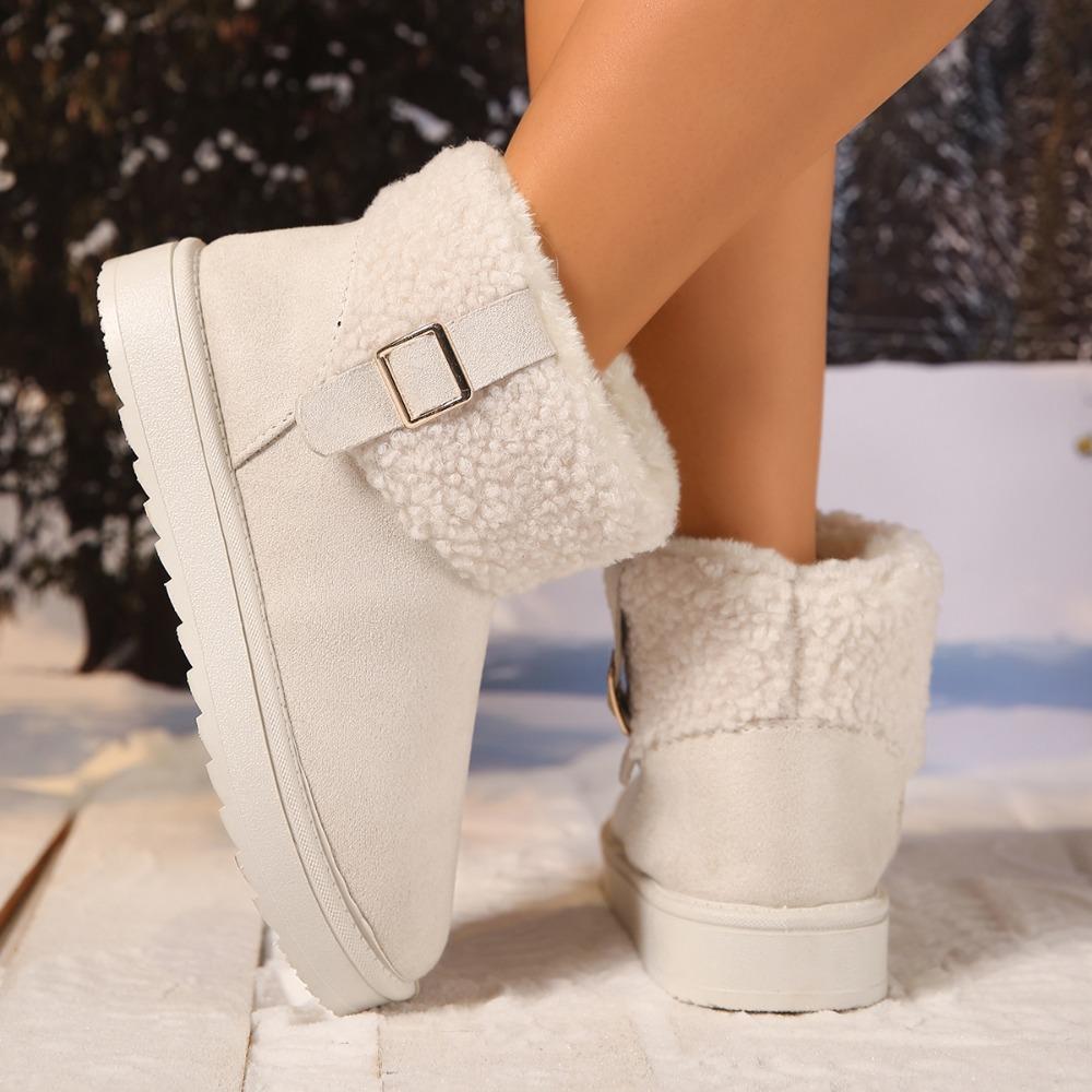 Fashion Platform Thick Bottom Snow Boots 2025 New Winter Casual Thickened Northeast Large Cotton Shoes Bread Shoes for Women