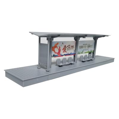 1: 87 Model scény vlakového nástupiště v měřítku HO